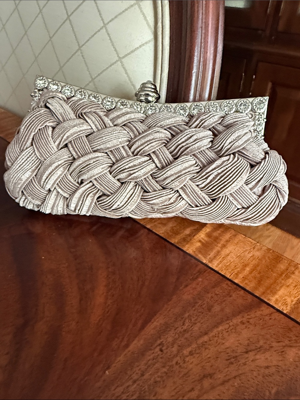 Evening  clutch Bag with chain